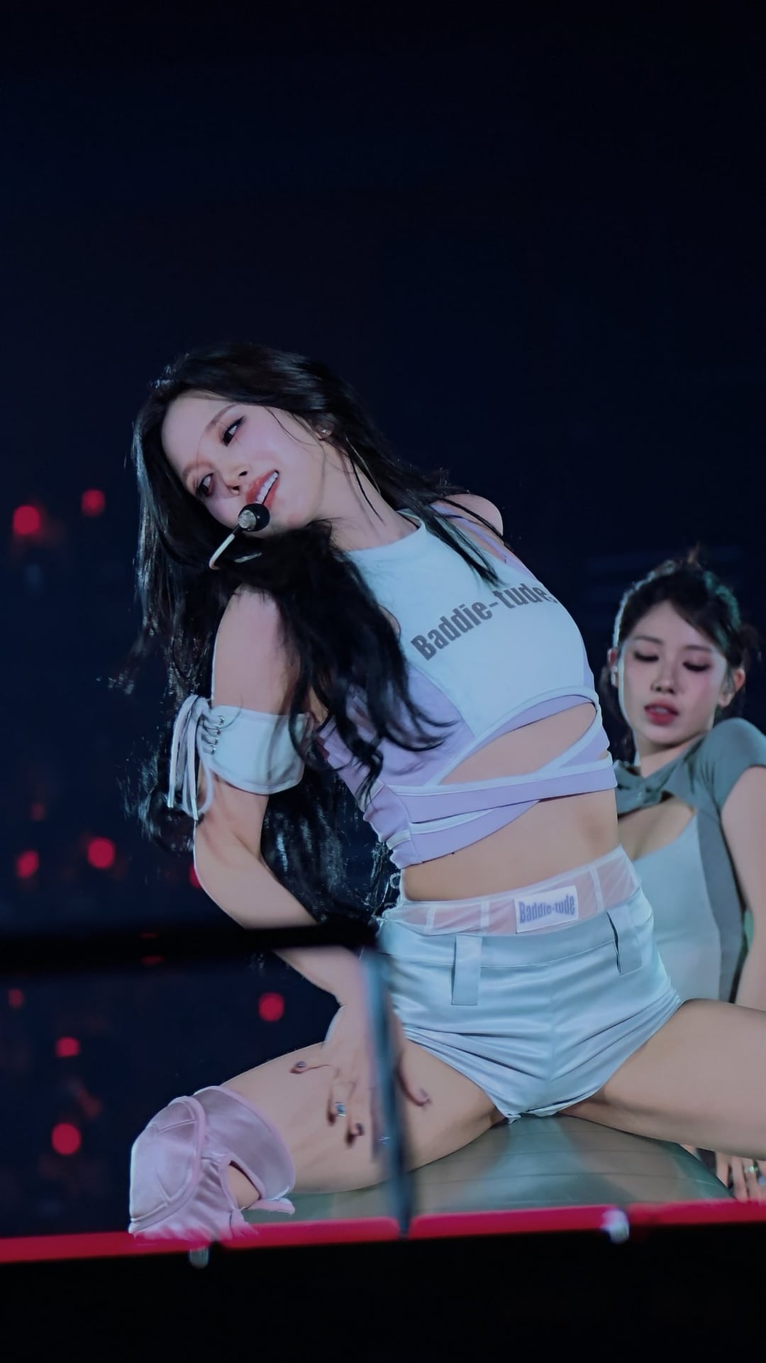 【エロ韓国】 TWICE Mina 様による直々の騎乗位調教訓練画像